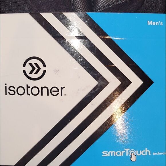 NWT Men's Isotoner Black Smart Touch Winter Gloves Large - Picture 5 of 8